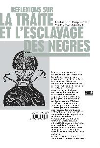 Réflexions sur la traite et l'esclavage des Nègres